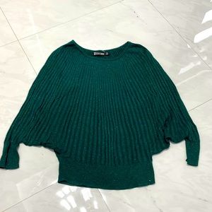New York and company sweater XS, Forest Green glittery